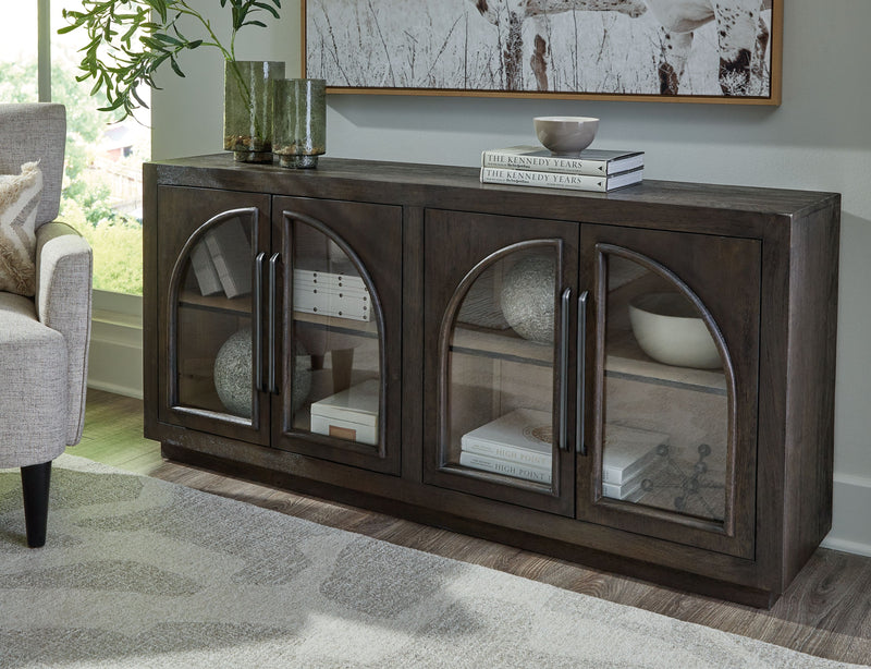 Dreley - Grayish Brown - Accent Cabinet - JaxCo Furniture