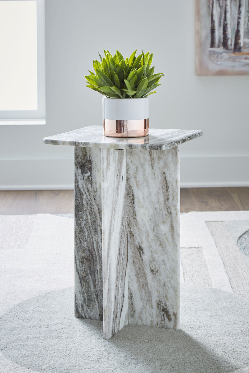 Keithwell - Gray - Square Accent Table - JaxCo Furniture