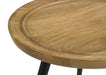 Zoe - Round Mango Wood Side End Table - Natural - JaxCo Furniture