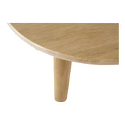 Milo - Round Dining Table - Natural Solid Oak - JaxCo Furniture