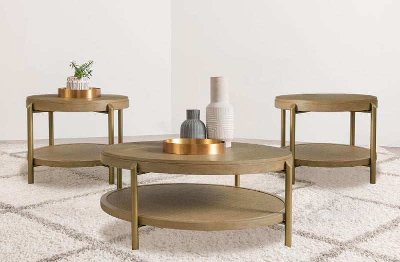 Arini - Round Coffee And End Table Set - JaxCo Furniture