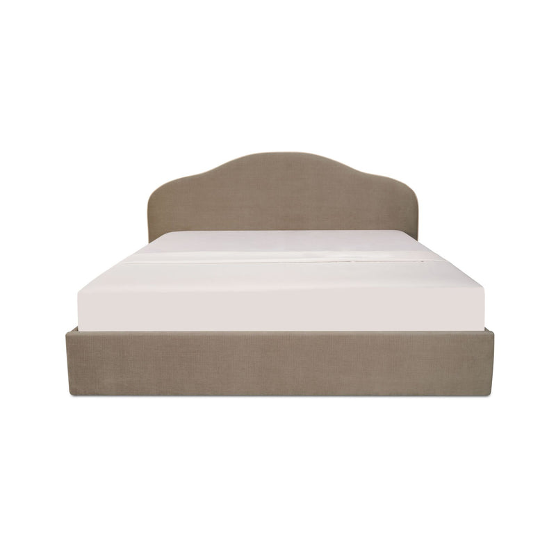 Maggie - King Storage Bed - Taupe