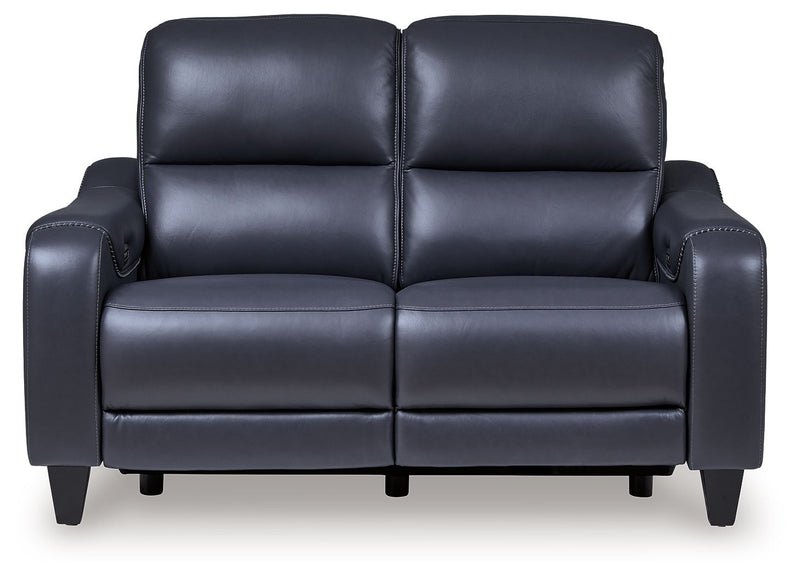 Mercomatic - Power Reclining Loveseat With Adj Headrest - JaxCo Furniture