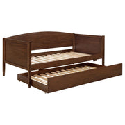 Bozeman - Wood Twin Daybed With Trundle - Medium Walnut - JaxCo Furniture