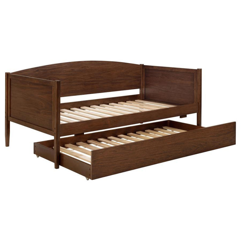 Bozeman - Wood Twin Daybed With Trundle - Medium Walnut - JaxCo Furniture