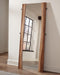 Winslow - Standing Floor Mirror - Smokey Walnut - JaxCo Furniture