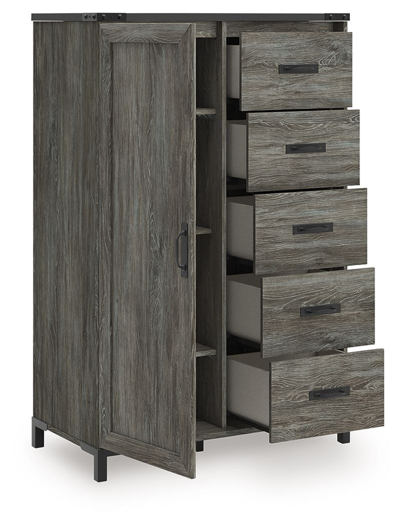 Frandern - Gray - Dressing Chest - JaxCo Furniture
