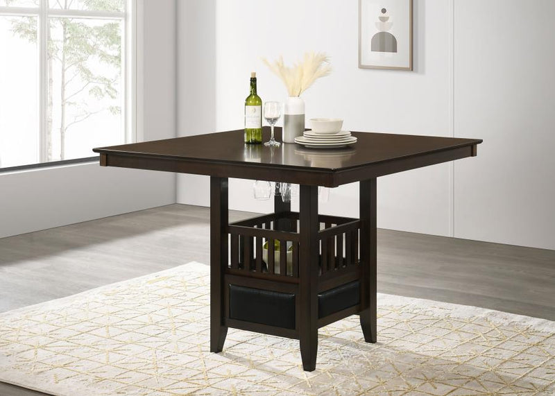 Jaden - Square Counter Height Dining Table - Espresso - JaxCo Furniture