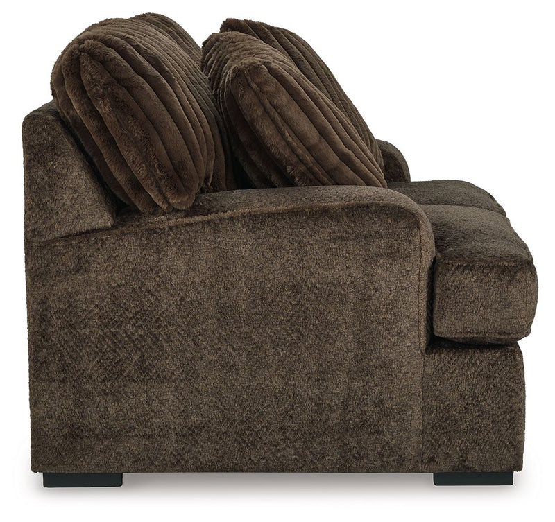 Aylesworth - Chocolate - Loveseat - JaxCo Furniture