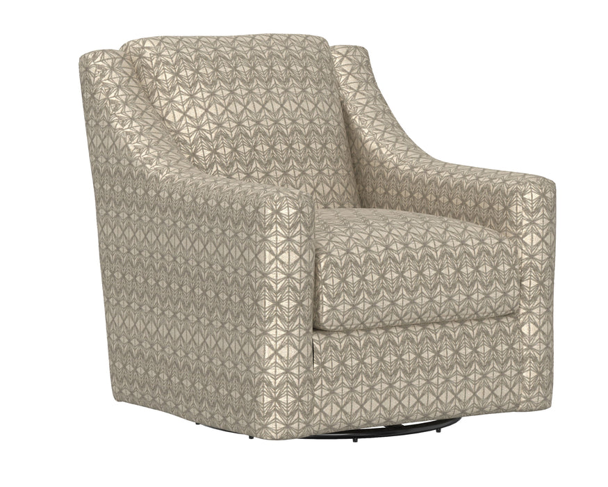 Hyde Park - Swivel Fabric Chair - Beige - JaxCo Furniture