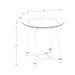 Lucinda - End Table - Chrome - 24.5" - JaxCo Furniture