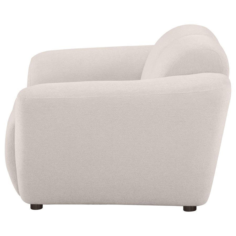 Destino - Chenille Upholstered Splayed Arm Accent Chair - Greige - JaxCo Furniture