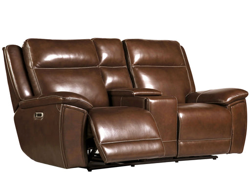 Jameson - Power Reclining Zero Gravity Console Loveseat - Hickory - JaxCo Furniture