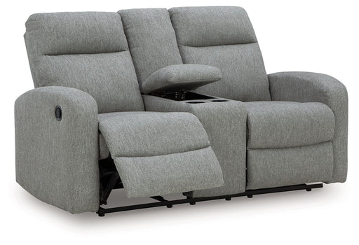 Gauntlet - Sterling - Double Recline Loveseat With Console - JaxCo Furniture