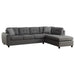 Stonenesse - Sectional Sofa With Storage Ottoman Set - Gray - JaxCo Furniture