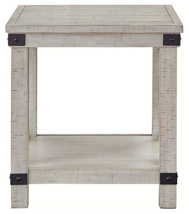 Carynhurst - Whitewash - Rectangular End Table - JaxCo Furniture