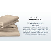 Linens - Tempur Breeze Cooling Sheet Set - Graphite - JaxCo Furniture