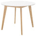 Breckenridge - Round Dining Table - Matte White - JaxCo Furniture