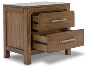 Cabalynn - Light Brown - Two Drawer Night Stand - JaxCo Furniture