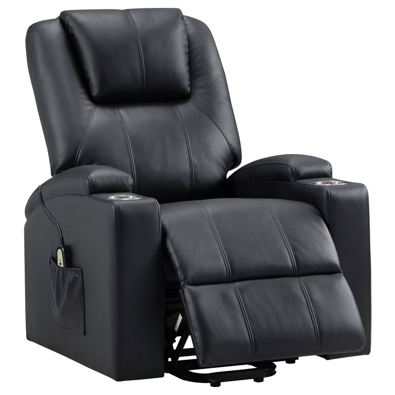 Armstrong - Upholstered Power Lift Massage Recliner - JaxCo Furniture
