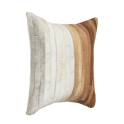 Radiant Oasis - 20" x 20" Meru Hide Pillow - Tan Multi - JaxCo Furniture