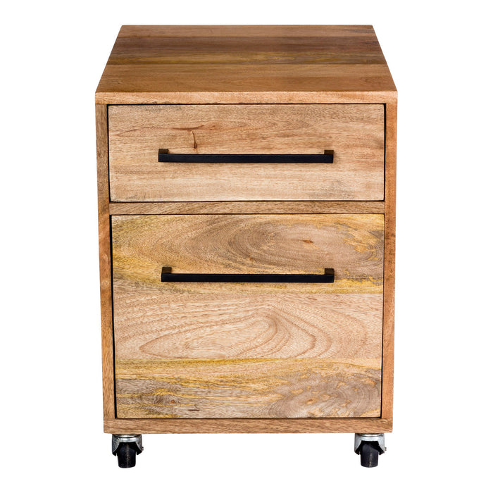 Colvin - Mobile Pedestal - Natural - JaxCo Furniture