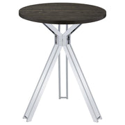 Edgerton - Round Pub Height Bistro Bar Table - Dark Oak - JaxCo Furniture