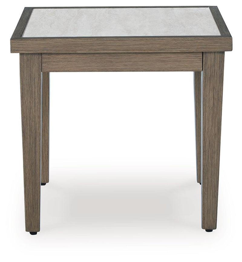 Rainier Ranch - Brown / Beige - Square End Table - JaxCo Furniture