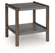 Kallenny - Brown / Gray - Rectangular End Table - JaxCo Furniture