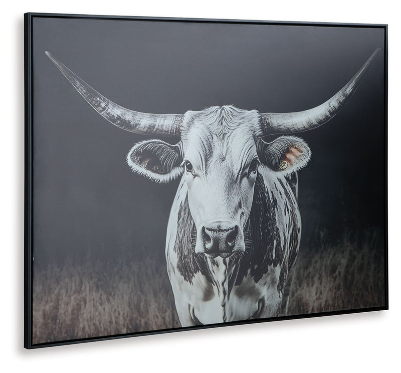 Harlandale - Black / White / Brown - Wall Art - JaxCo Furniture