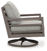 Hillside Barn - Gray / Brown - Swivel Lounge W/ Cushion - JaxCo Furniture