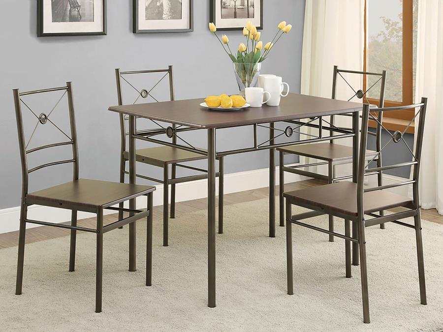 Anna - 5-Piece Rectangular Dining Set - JaxCo Furniture