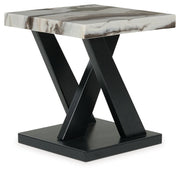 Cendill - Dark Brown / White / Black - Occasional Table Set (Set of 3) - JaxCo Furniture