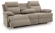 Side-Swipe - Reclining Sofa With Drop Down Table - JaxCo Furniture