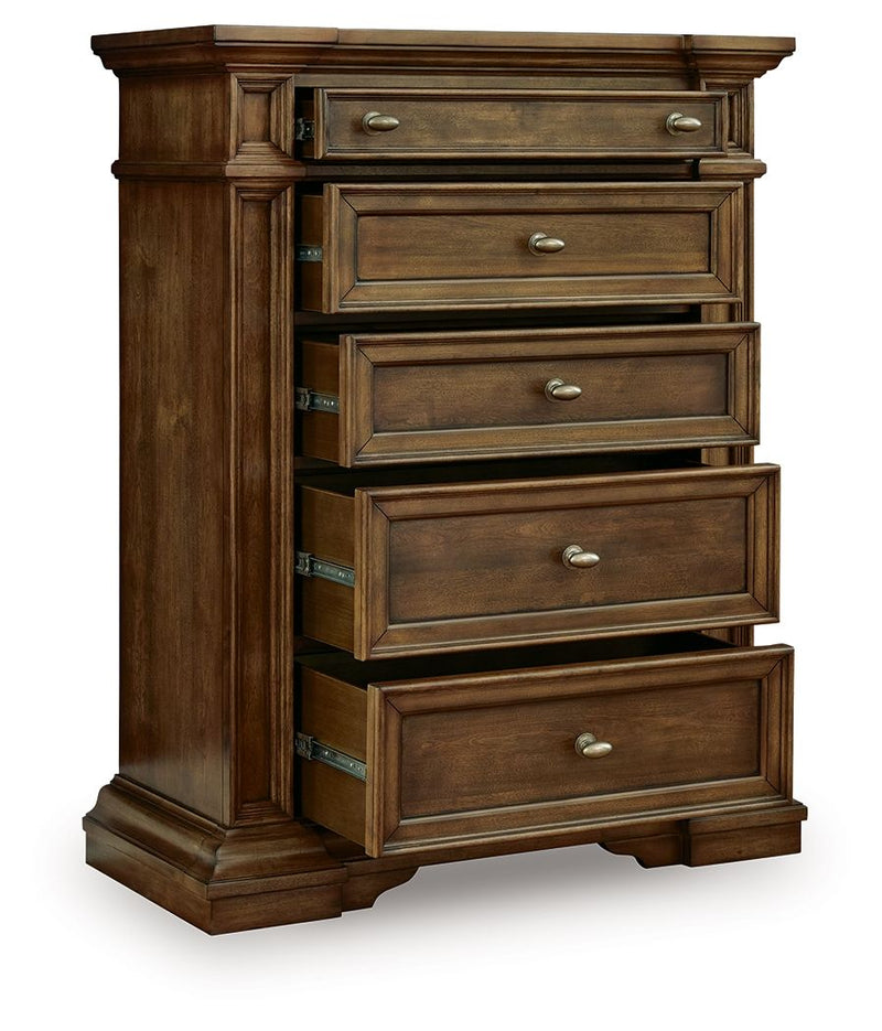 Frantanna - Five Drawer Chest - Brown - JaxCo Furniture