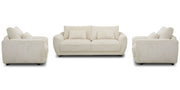 Utopia - Sofa And 2 Chair And Half - Mega Ivory - JaxCo Furniture