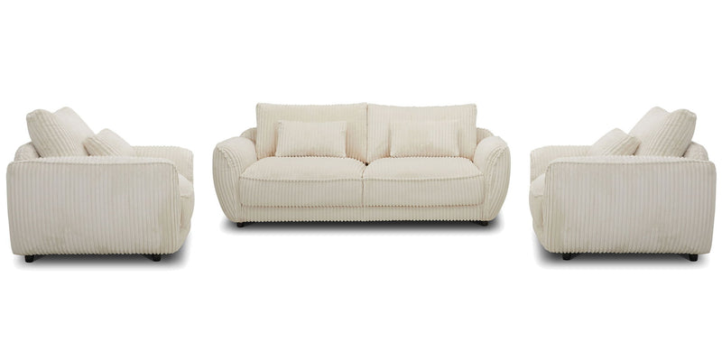 Utopia - Sofa And 2 Chair And Half - Mega Ivory - JaxCo Furniture