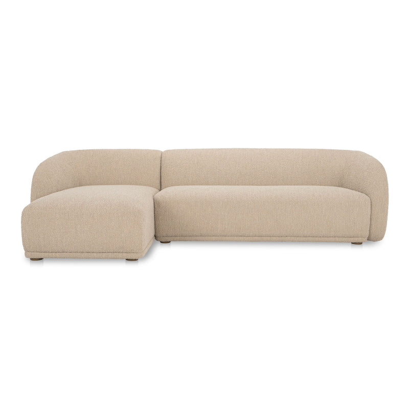 Faye - Left Sectional - Beige - JaxCo Furniture