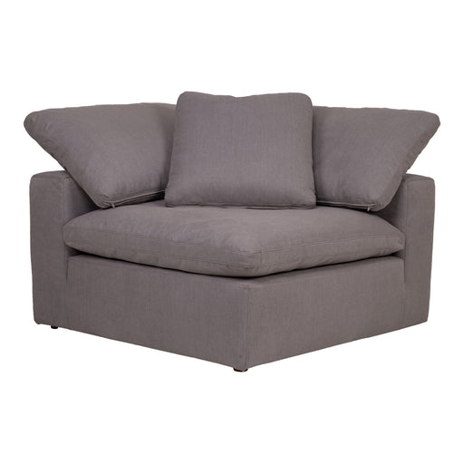 Clay - Corner Chair Livesmart Fabric - Light Gray - JaxCo Furniture