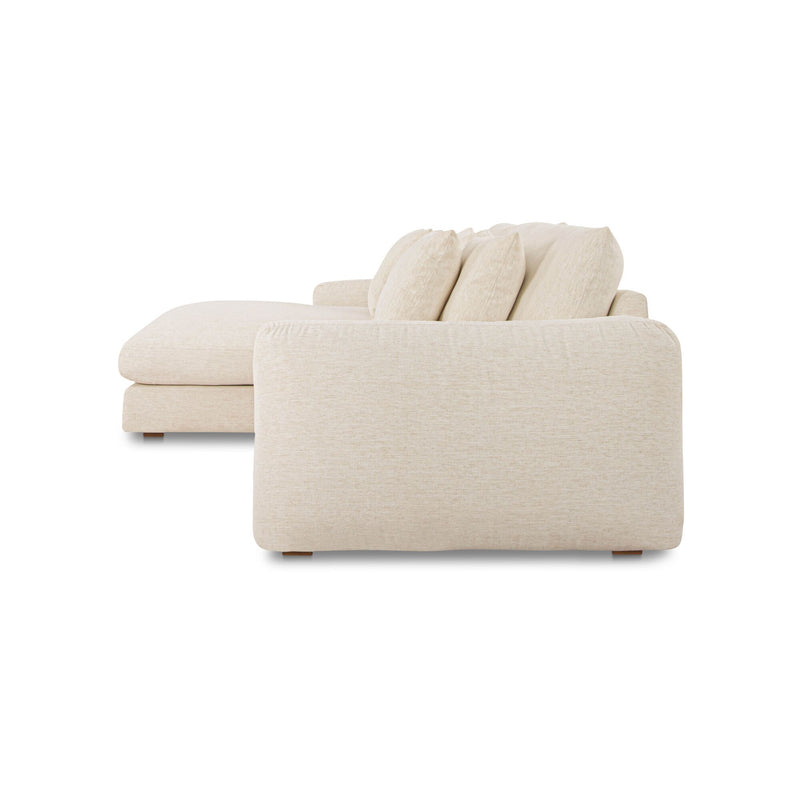 Berga - Sectional Left Stationary Sofa - White - JaxCo Furniture