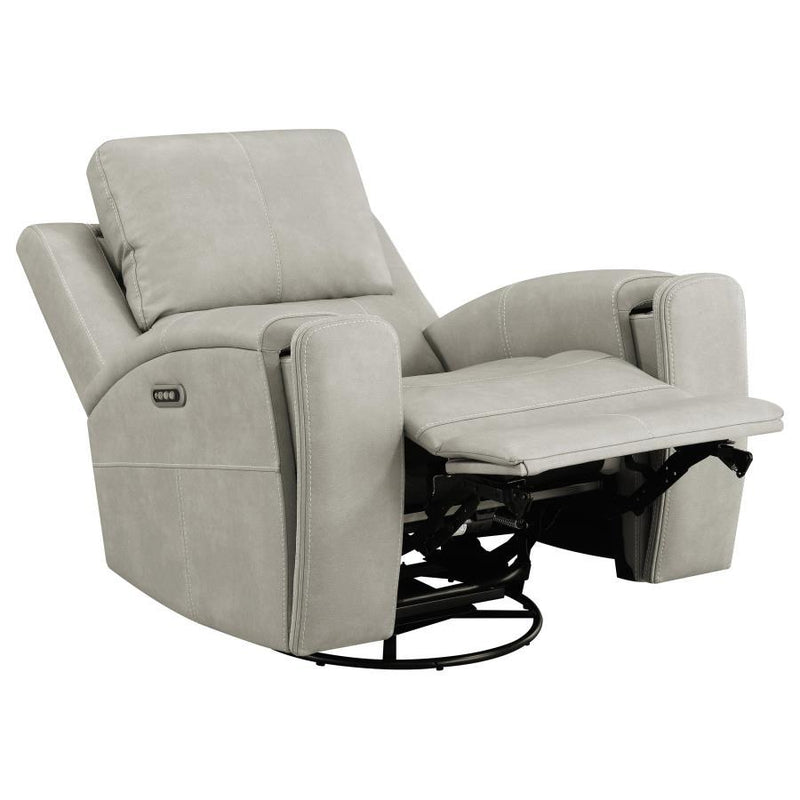 Brickston - Triple Power Swivel Glider Recliner - JaxCo Furniture