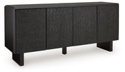 Farrelmore - Black - Accent Cabinet - JaxCo Furniture