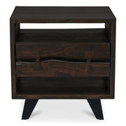 Madagascar - Accent Nightstand - Dark Brown - JaxCo Furniture