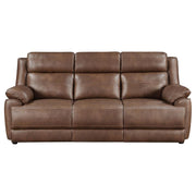 Ellington - Upholstered Padded Arm Sofa - Dark Brown - JaxCo Furniture