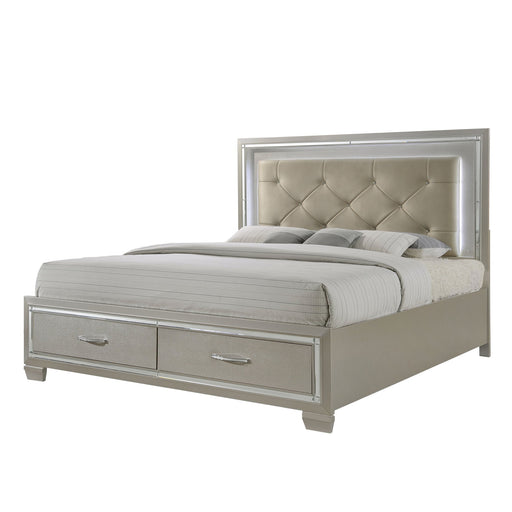 Platinum - Platform Storage Bedroom Set - JaxCo Furniture