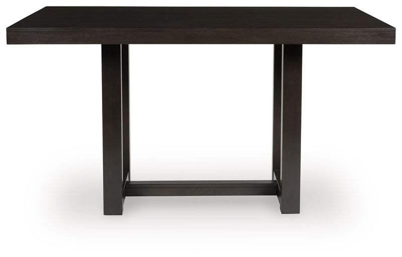 Neymorton - Dark Grayish Brown - Rectangular Dining Room Counter Table - JaxCo Furniture
