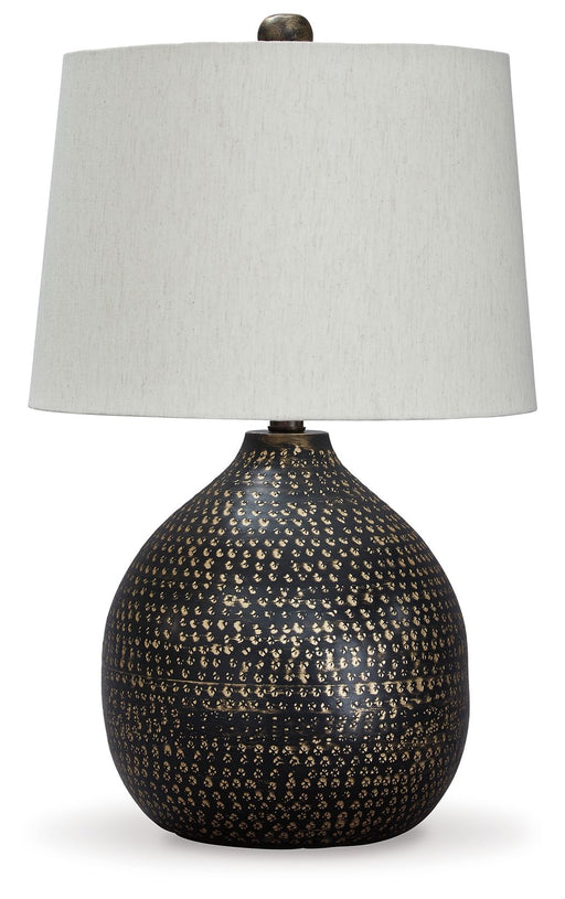 Maire - Black / Gold Finish - Metal Table Lamp - JaxCo Furniture