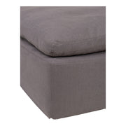 Clay - Livesmart Fabric Ottoman - Light Gray - JaxCo Furniture