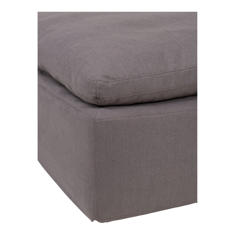 Clay - Livesmart Fabric Ottoman - Light Gray - JaxCo Furniture