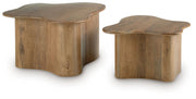Abeford - Brown - Accent Cocktail Table (Set of 2) - JaxCo Furniture